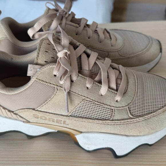 Sorel Kinetic Every Day Tan Leather & Suede Sneaker - Picture 4 of 6